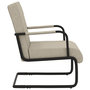 Voir la diapositive 3 : VIDAXL Chaise cantilever Gris clair Similicuir
