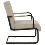 Voir la diapositive 3 : VIDAXL Chaise cantilever Gris clair Similicuir