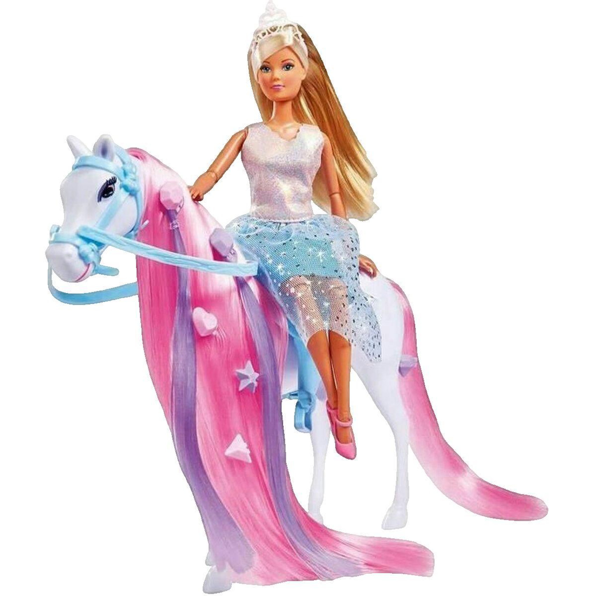 STEFFI LOVE Poupée Simba Dickie Group Steffi Love Princesse et Cheval mobile 29 cm