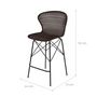 Voir la diapositive 4 : Rendez vous déco Lot de 2 chaises pour îlot central 63 cm en résine tressée marron - Palma