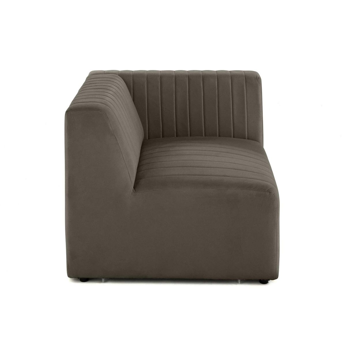 LISA DESIGN Nova - module d'assise droit - en velours