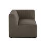 Voir la diapositive 3 : LISA DESIGN Nova - module d'assise droit - en velours