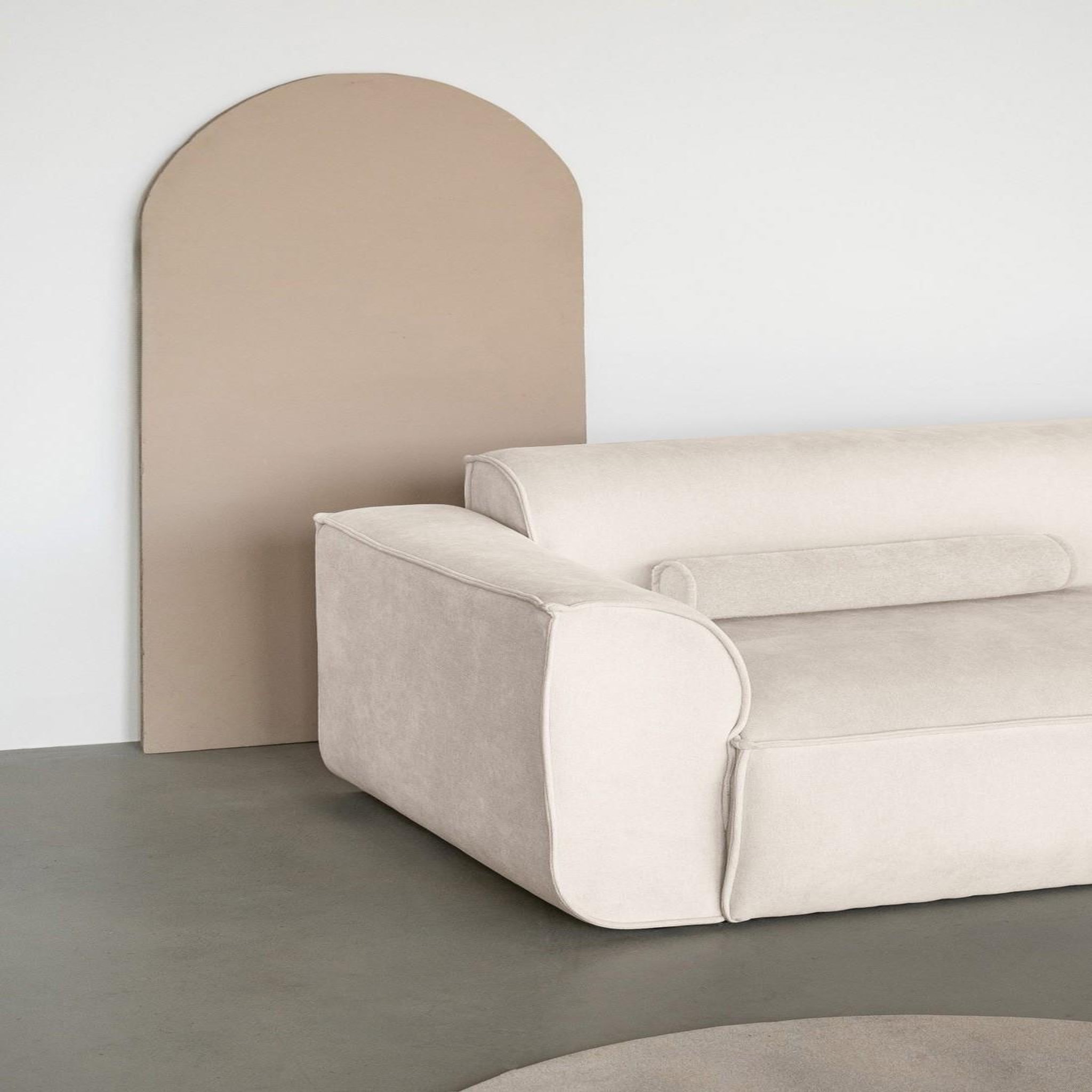 Voir la diapositive 3 : BEST MOBILIER Felix - module d'assise gauche en tissu texturé