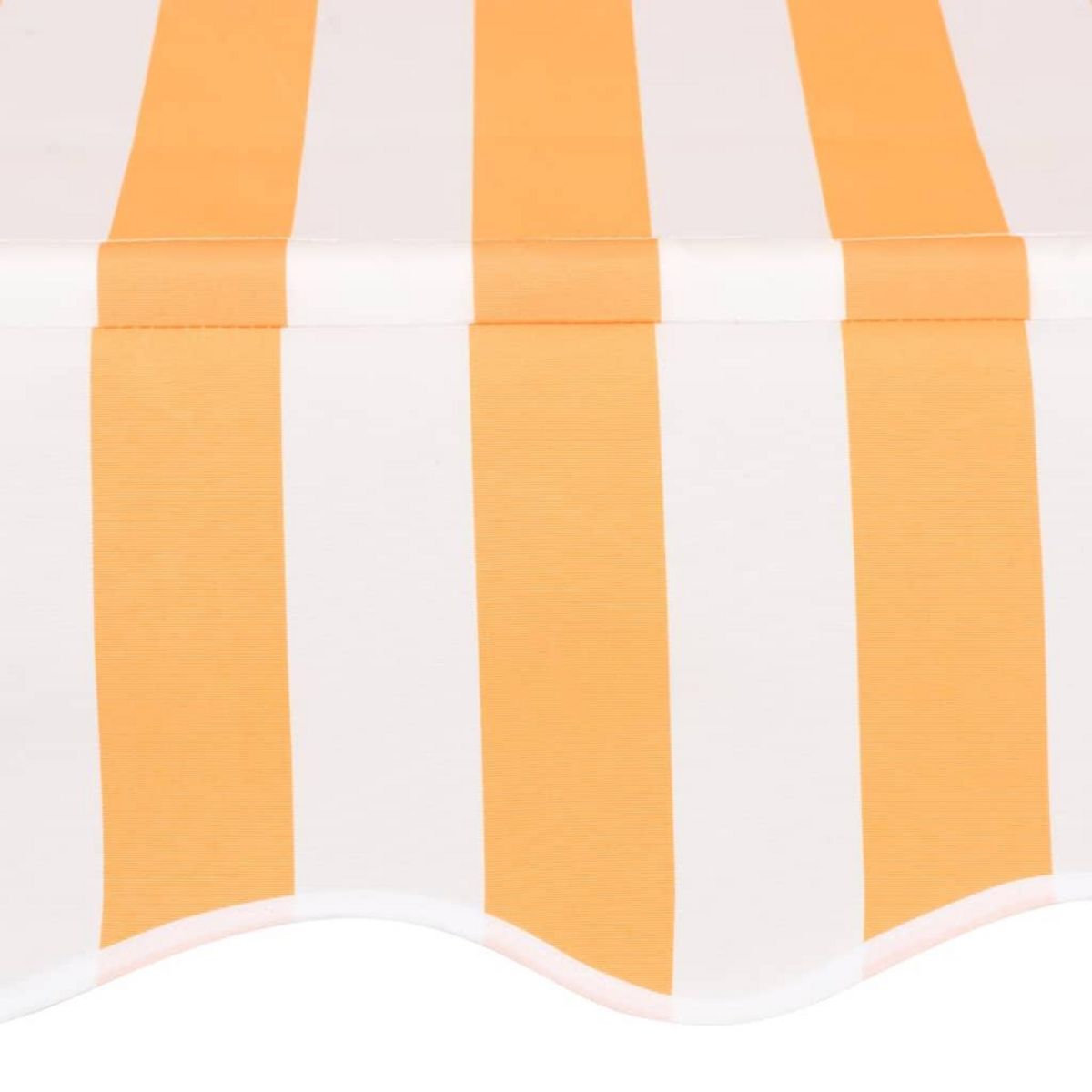 VIDAXL Auvent retractable manuel 100 cm Rayures oranges et blanches