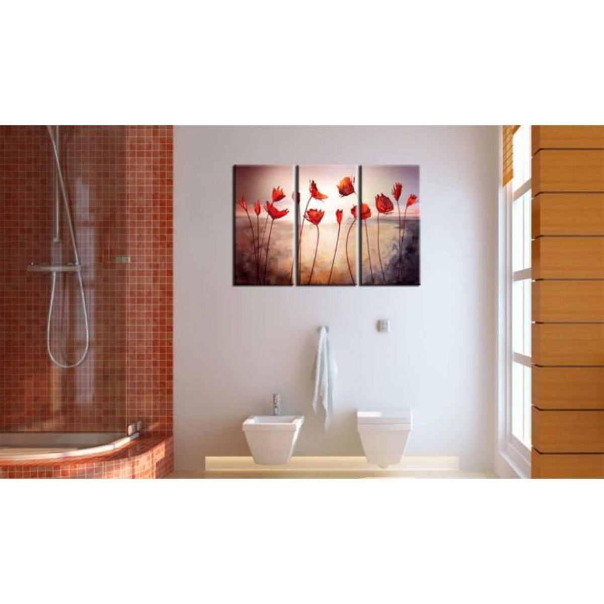 Paris Prix Tableau Imprimé  Bright Red Poppies