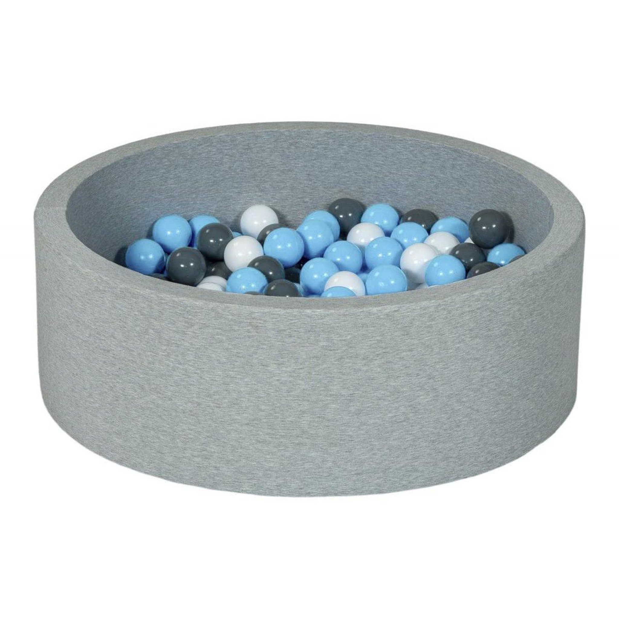 VELINDA Piscine à balles blanc, bleu clair, gris - 200 balles