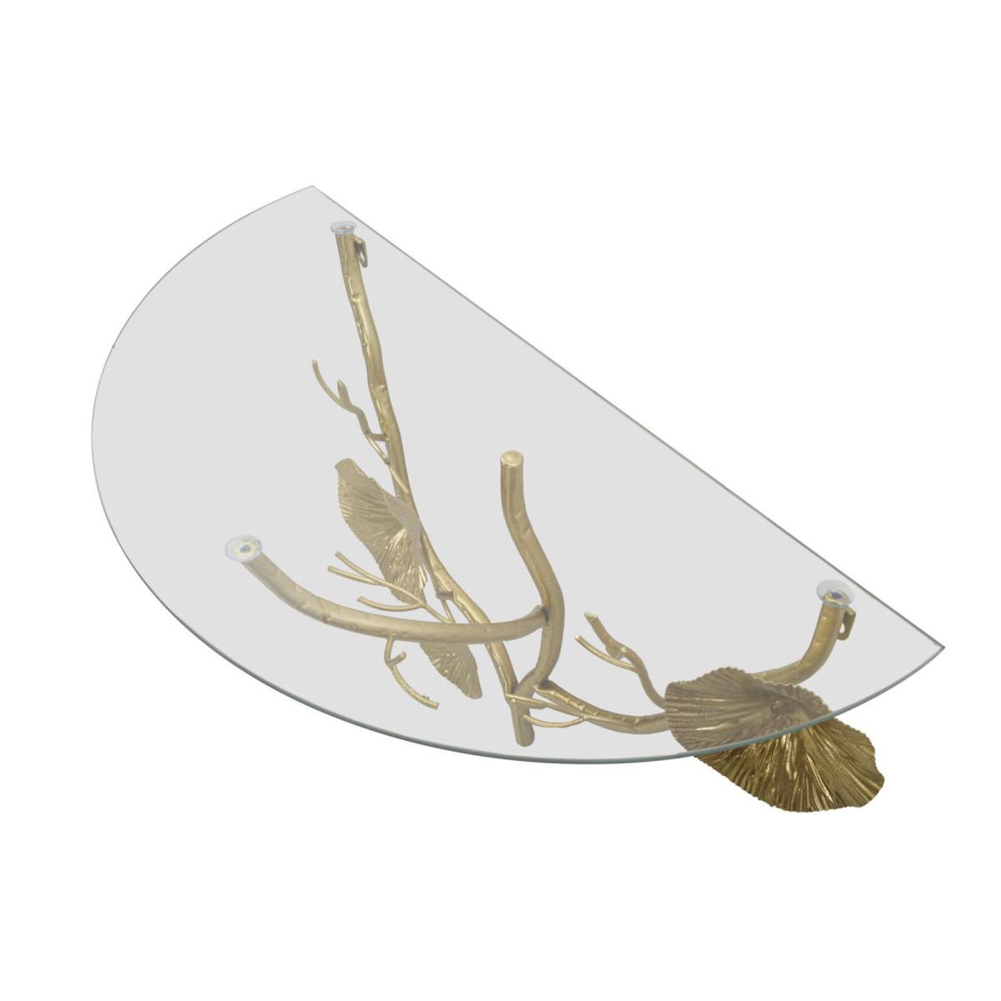 Voir la diapositive 2 : Paris Prix Table de chevet murale  tisty  60cm or