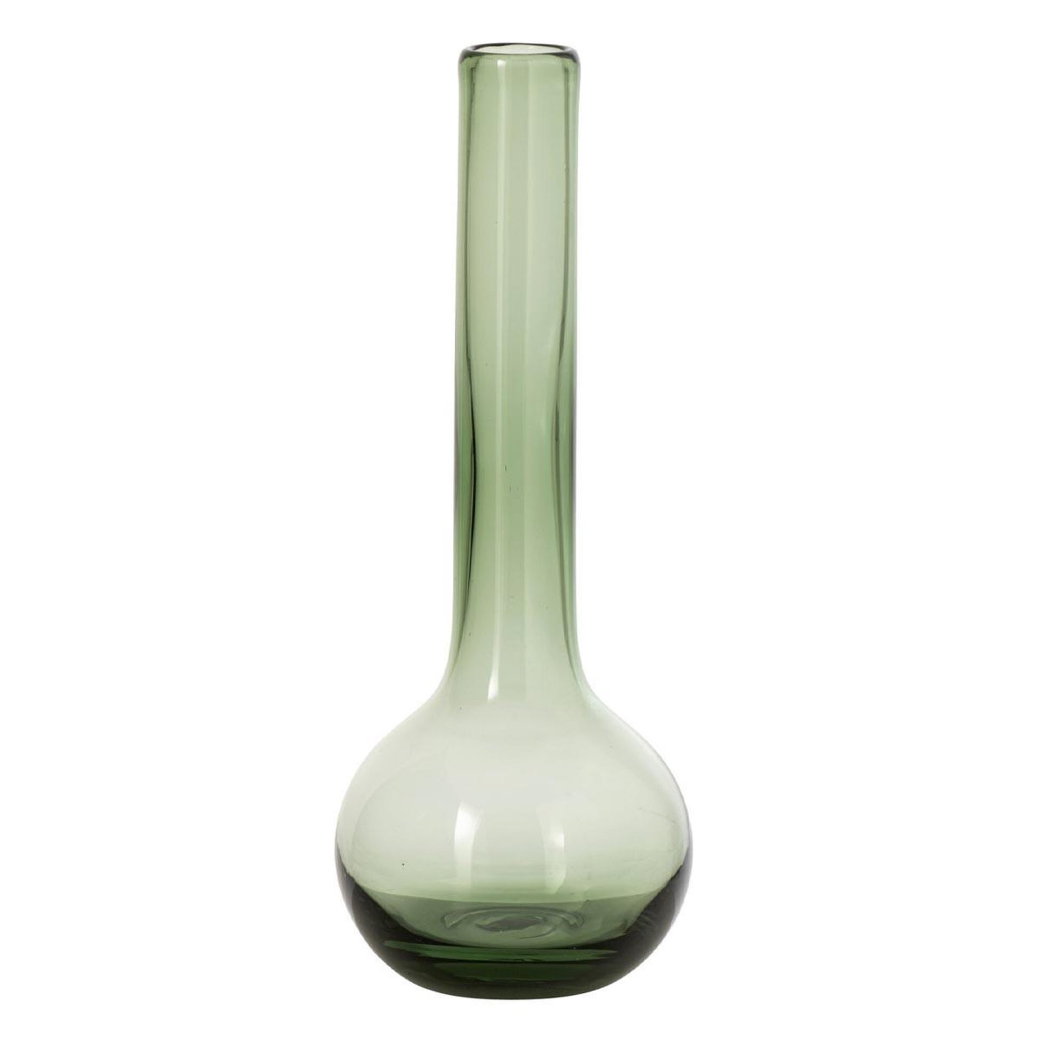 J-LINE Vase soliflore en verre  kyoto  38cm vert
