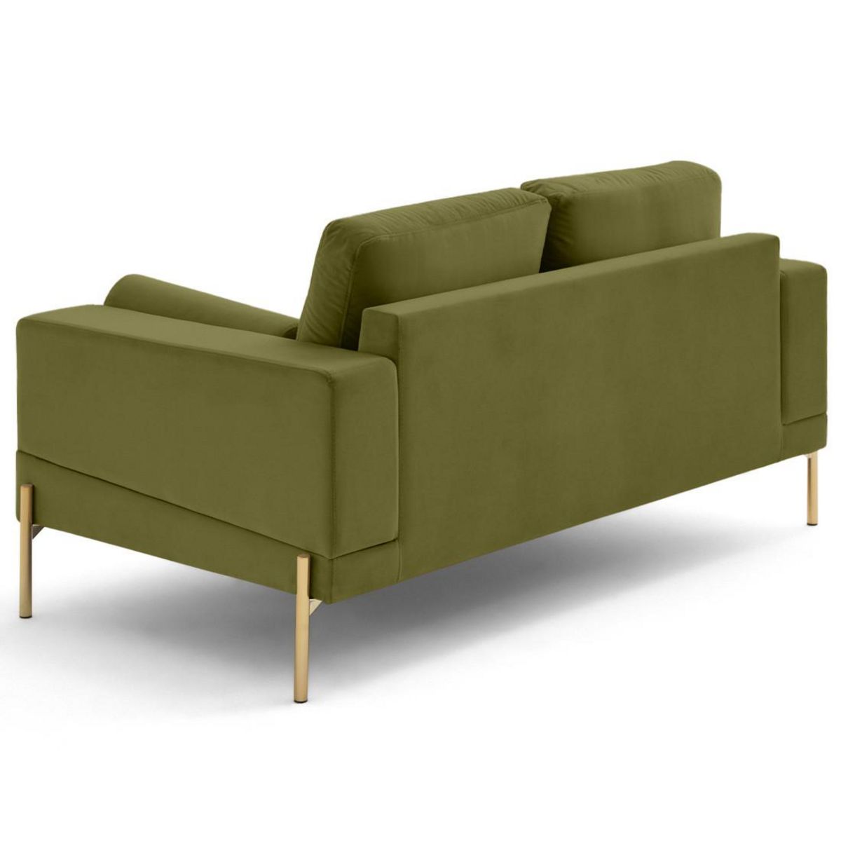 LISA DESIGN Isaure - canapé droit 2 places en velours