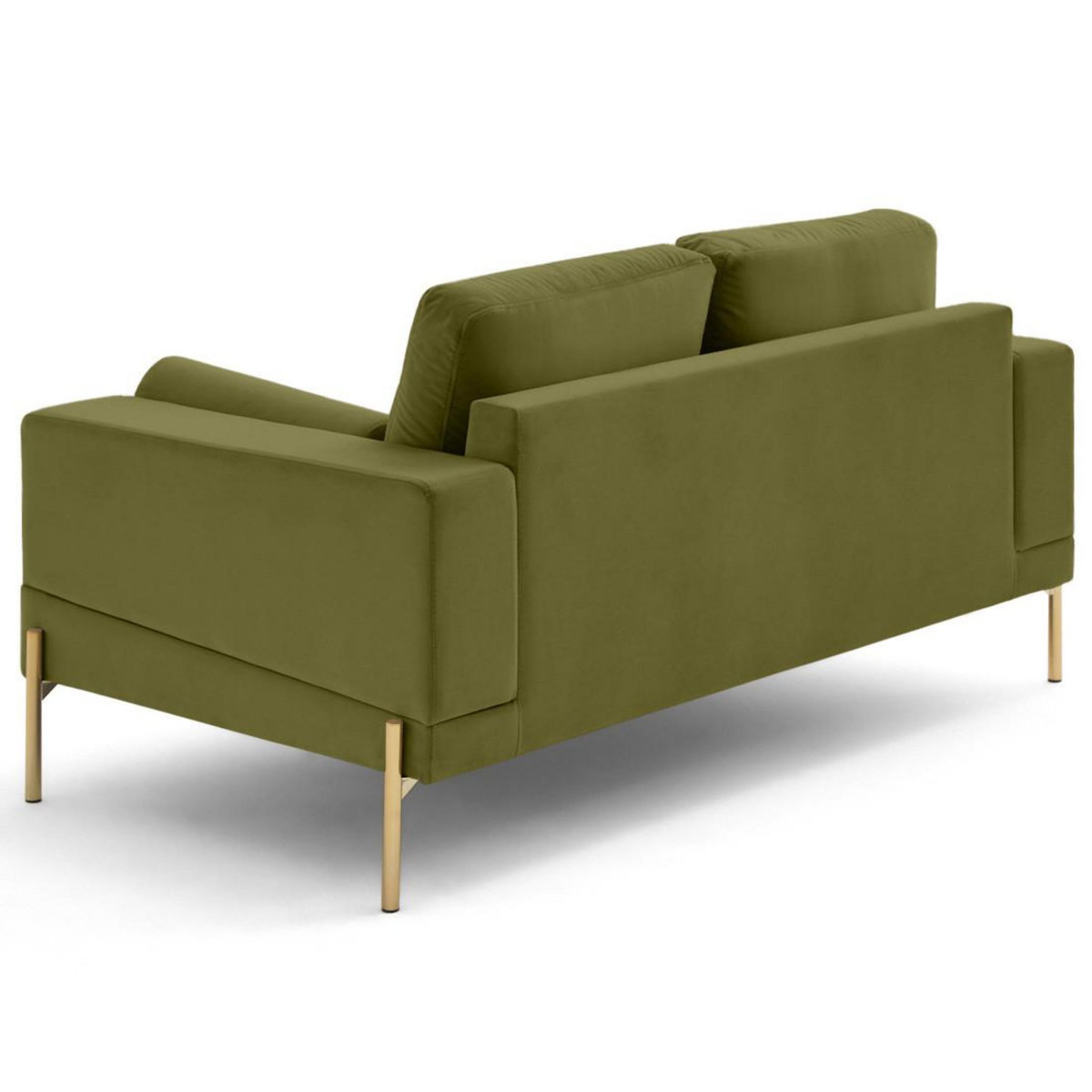 LISA DESIGN Isaure - canapé droit 2 places en velours