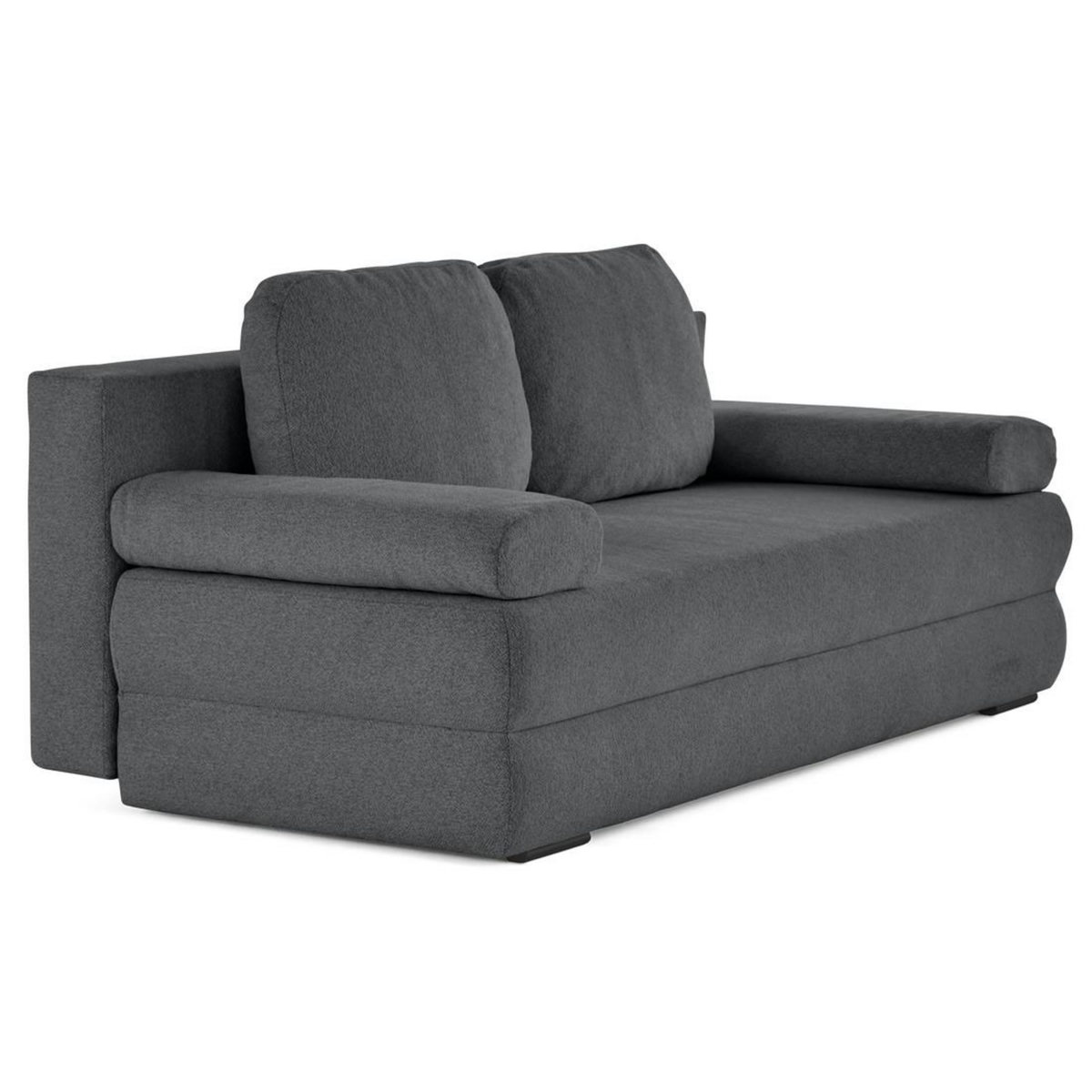 BEST MOBILIER Nora - canapé 3 places convertible avec coffre en tissu texturé