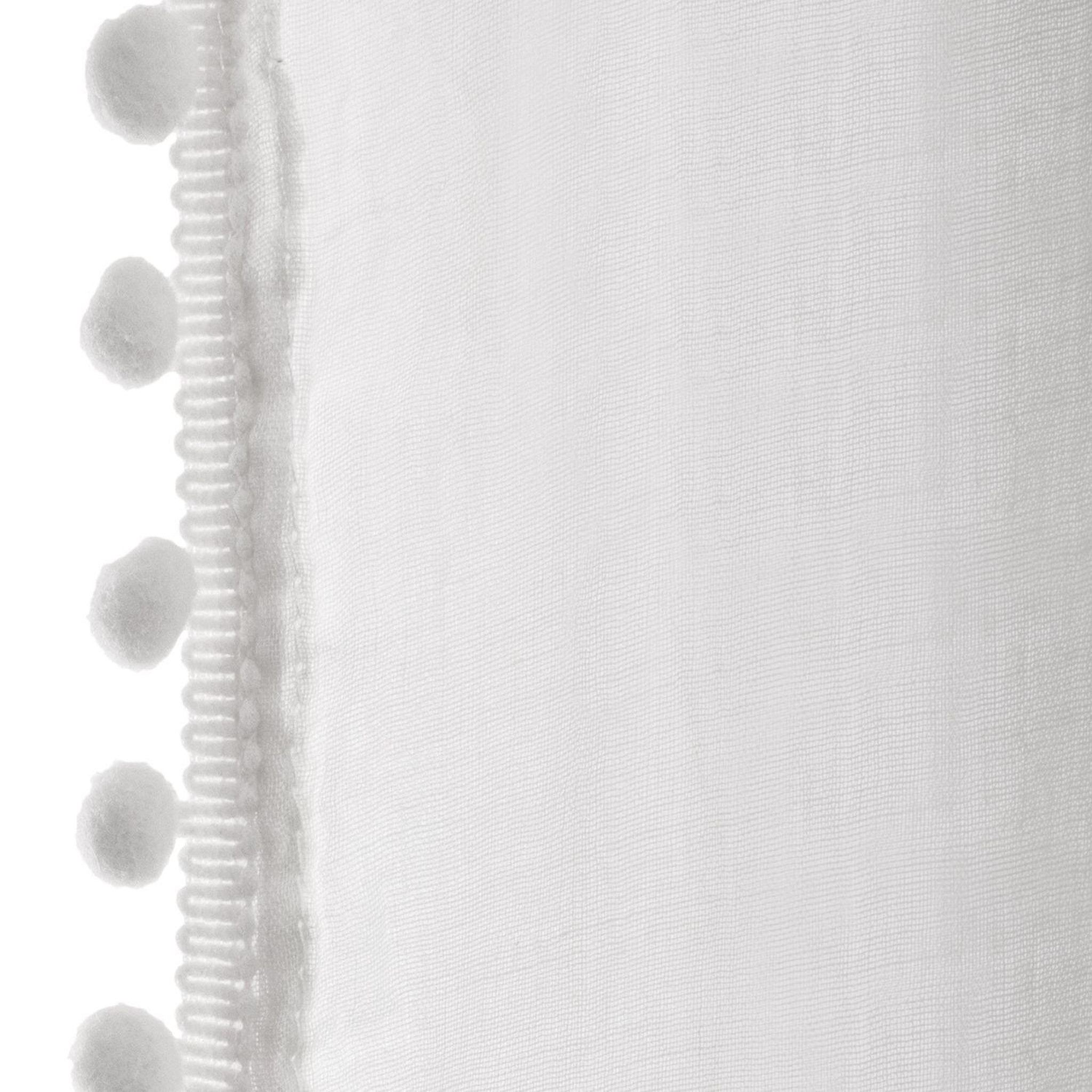 Voir la diapositive 2 : ATMOSPHERA Rideau pour chambre d'enfant à pompoms gris - 140 x 240 cm