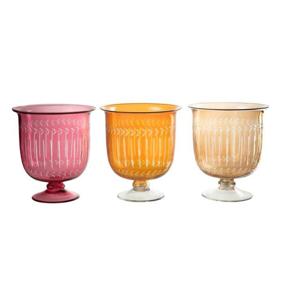 Paris Prix Vase en Verre Tige  Anastasia  22cm Orange