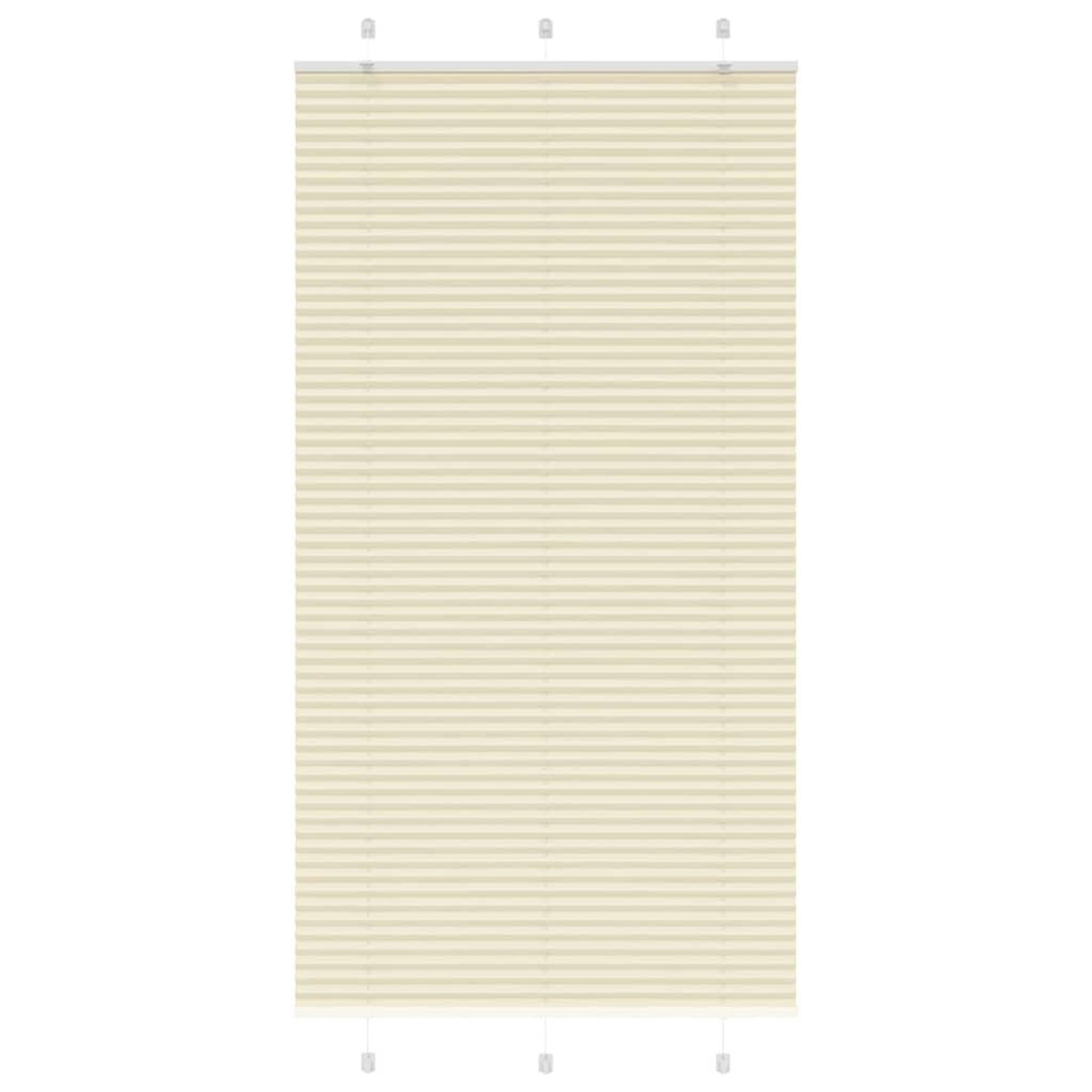 VIDAXL Store plisse creme 105x200cm largeur du tissu 104,4cm polyester