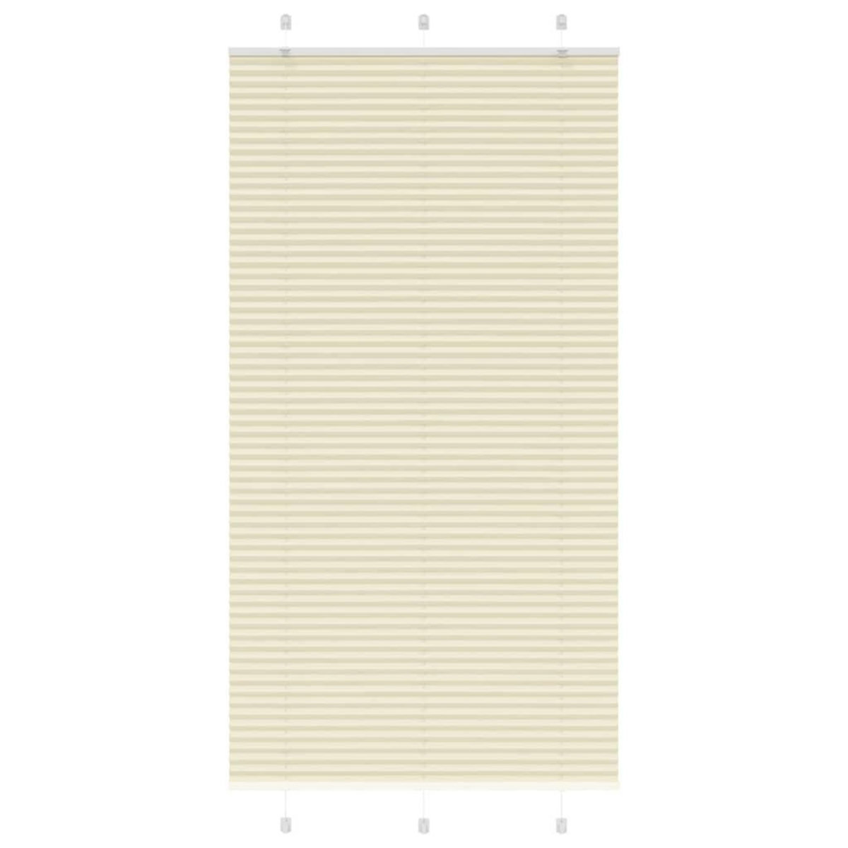 VIDAXL Store plisse creme 105x200cm largeur du tissu 104,4cm polyester