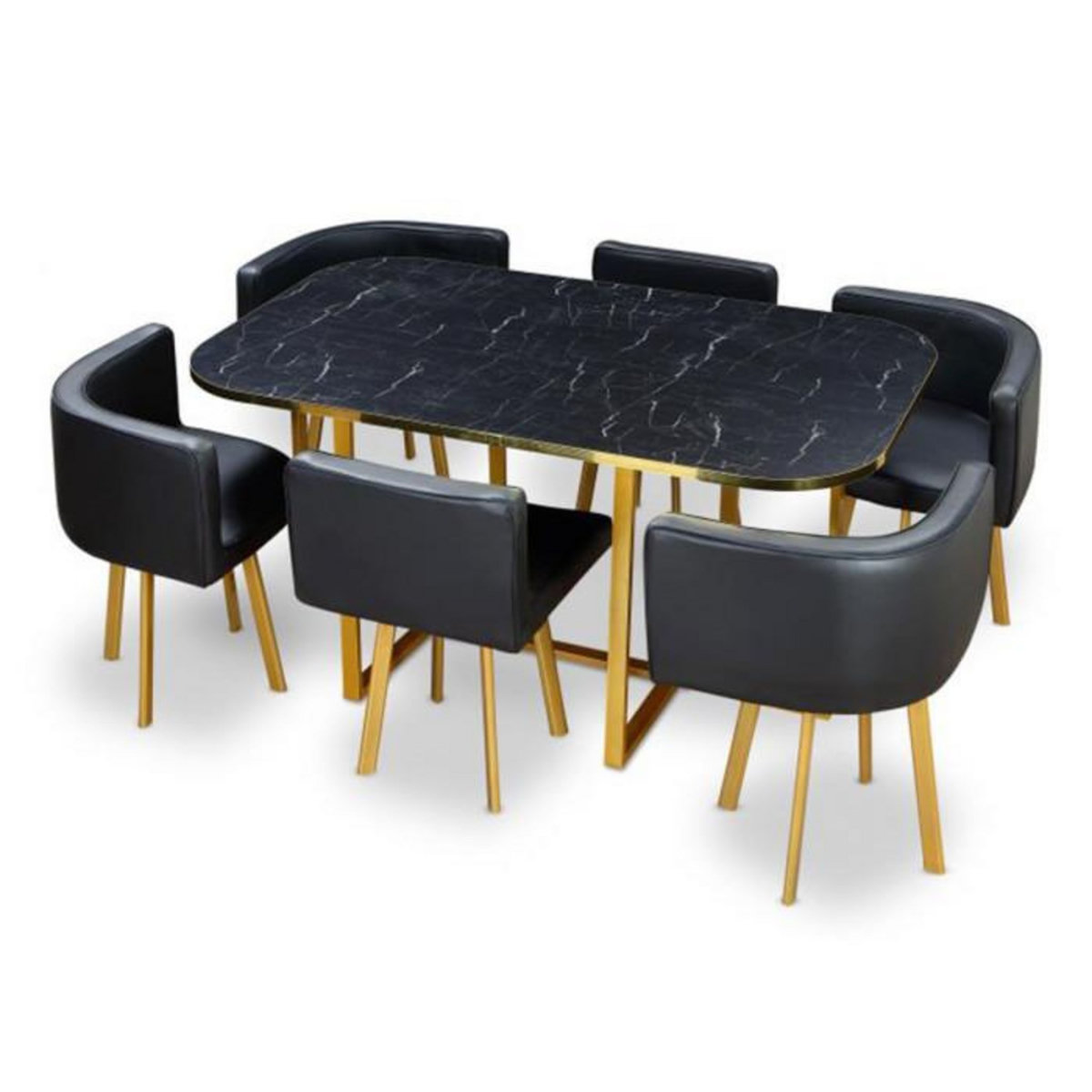 Paris Prix Ensemble Table & Chaises  Oslo  150cm Noir