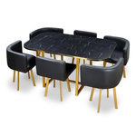 Paris Prix Ensemble Table & Chaises  Oslo  150cm Noir