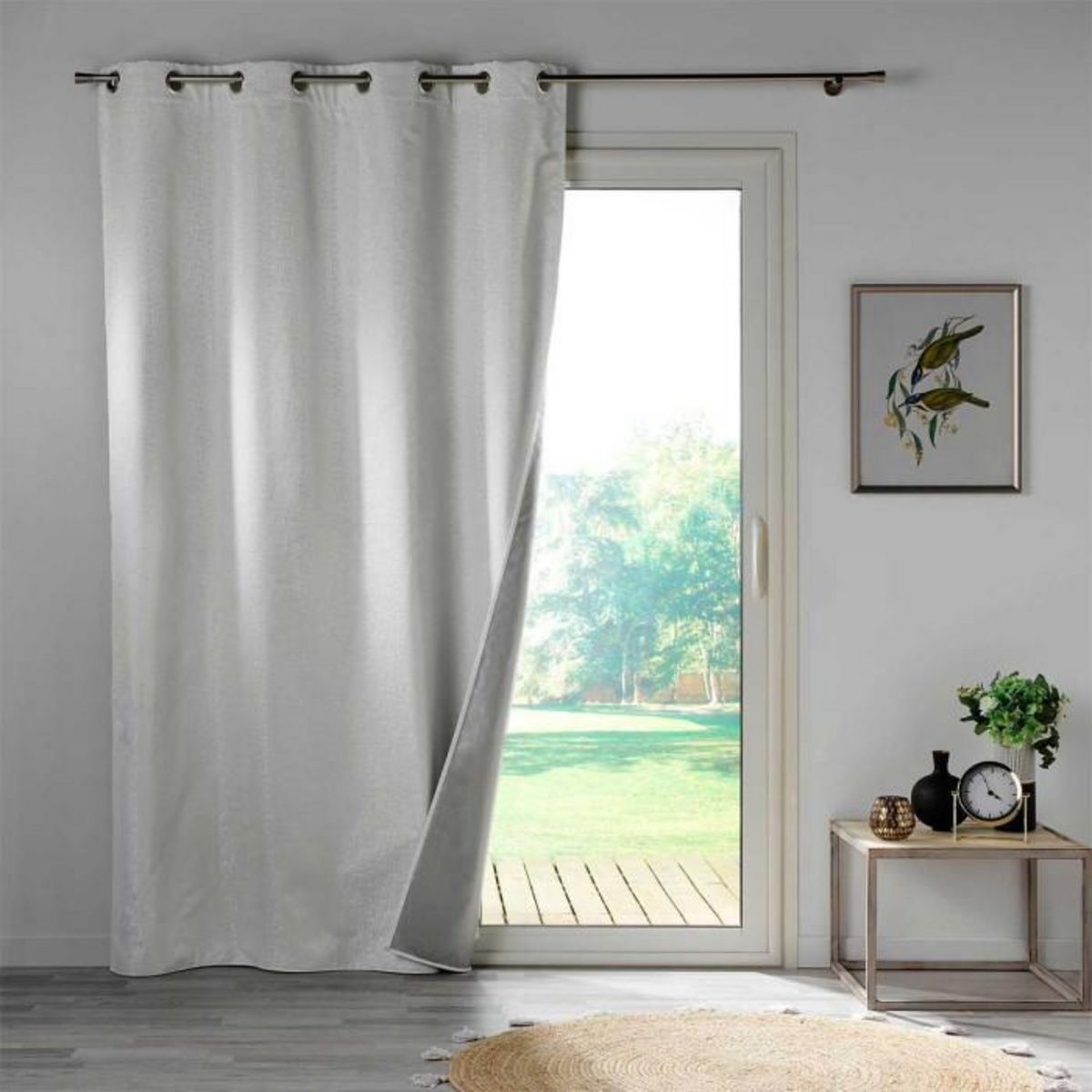 Paris Prix Rideau Occultant  Darko  140x260cm Gris Clair