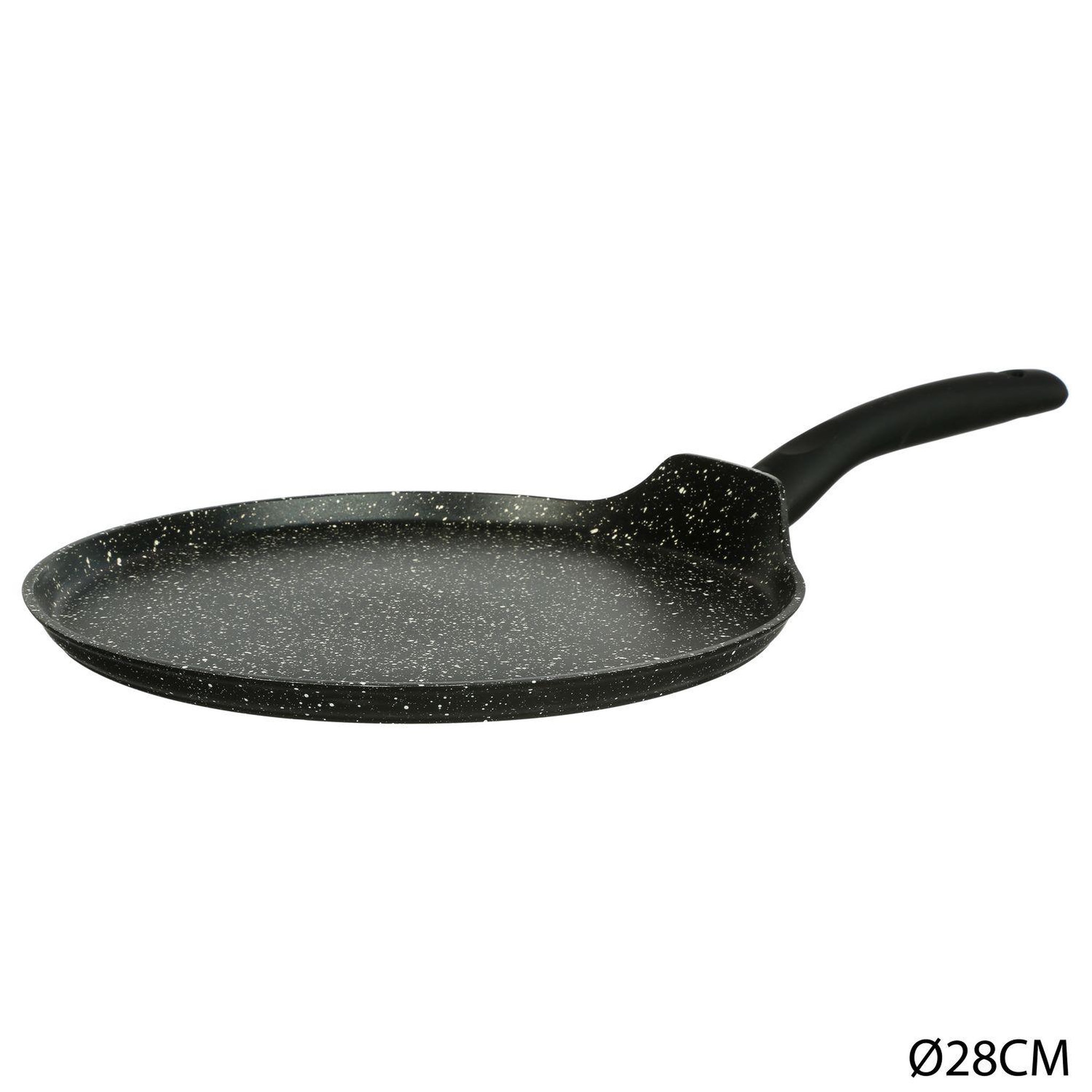 SECRET DE GOURMET Poele à crêpes Pierre - Diam. 28 cm.