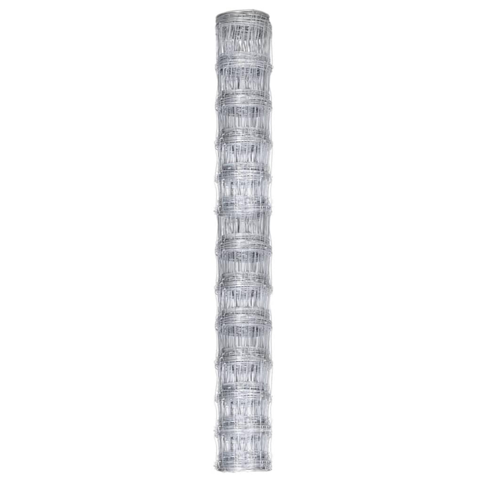 Voir la diapositive 2 : VIDAXL Cloture de jardin Acier galvanise 50x1,25 m Argente