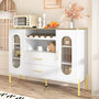 Voir la diapositive 4 : MERAX Buffet 2 porte(s) 2 tiroir(s) - 120 cm blanc mdf