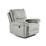 BEST MOBILIER Jasmin - fauteuil relax électrique - en tissu. Coloris disponibles : Gris