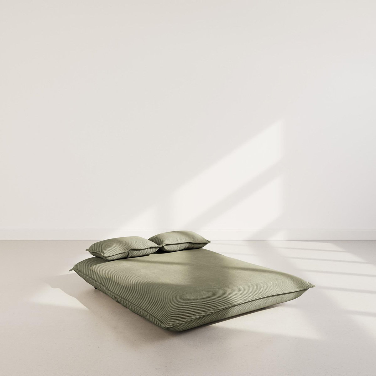 BEST MOBILIER Candice - banquette 2 places convertible clic-clac en velours côtelé