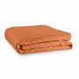 Voir la diapositive 2 : UNIVERS DECOR Housse de couette 240 x 220 unie orange 100% Coton / 57 Fils/cm²