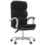Voir la diapositive 2 : VIDAXL Fauteuil inclinable de bureau Noir Similicuir