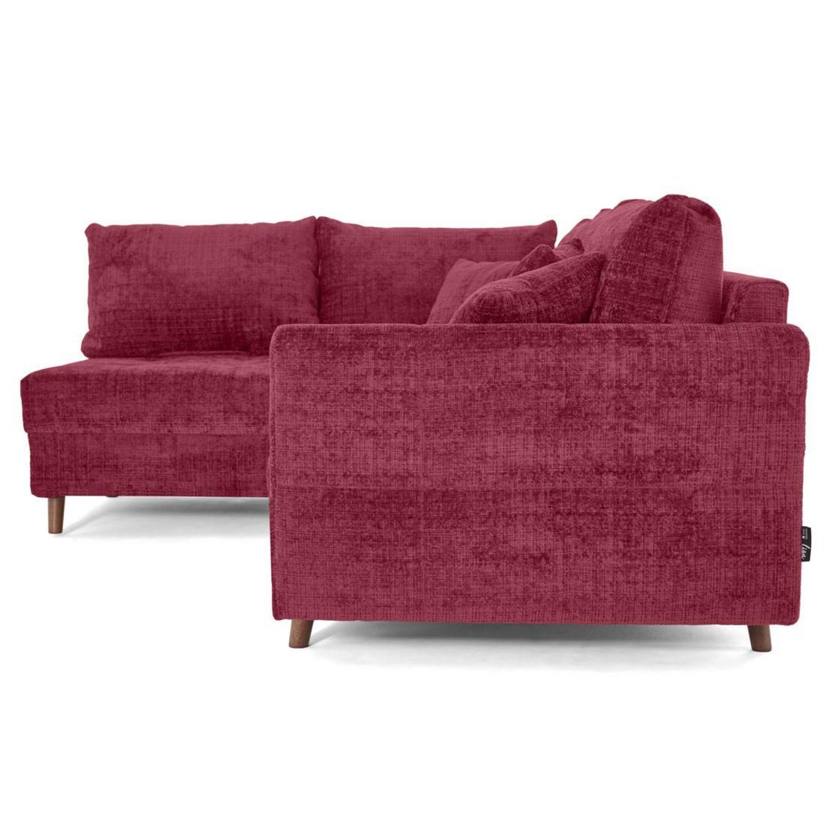 LISA DESIGN Rune - canapé d'angle gauche 4 places en velours texturé