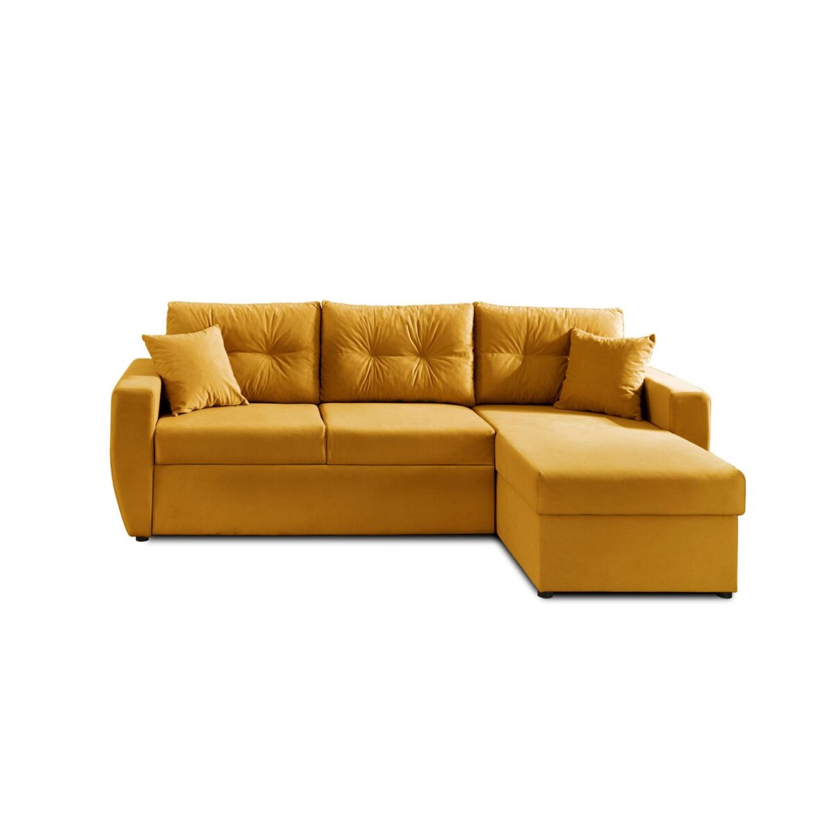 BEST MOBILIER Astoria - canapé d'angle réversible - convertible avec coffre - style contemporain- 4 places