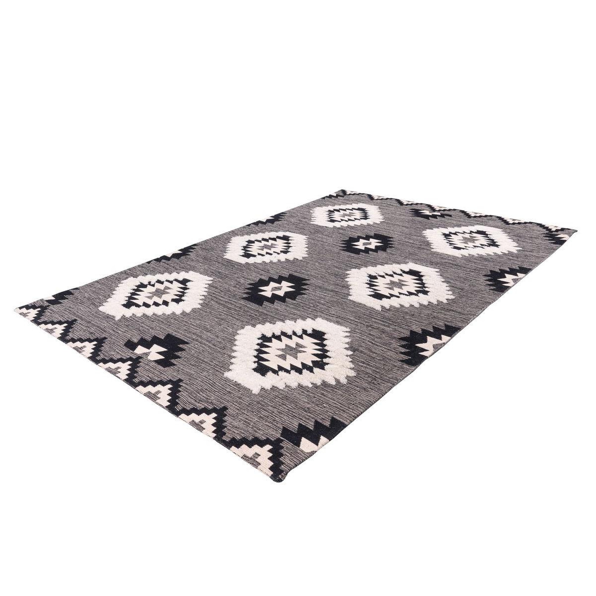 Voir la diapositive 4 : Paris Prix Tapis ethnique à poils courts  ethnie  gris