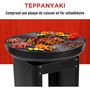 Voir la diapositive 5 : Alpina Brasero Barbecue Exterieur 61x90cm - Plancha Grill Teppanyaki - Charbon de Bois Jardin et Terrasse - Cuisine Extérieure ALPINA