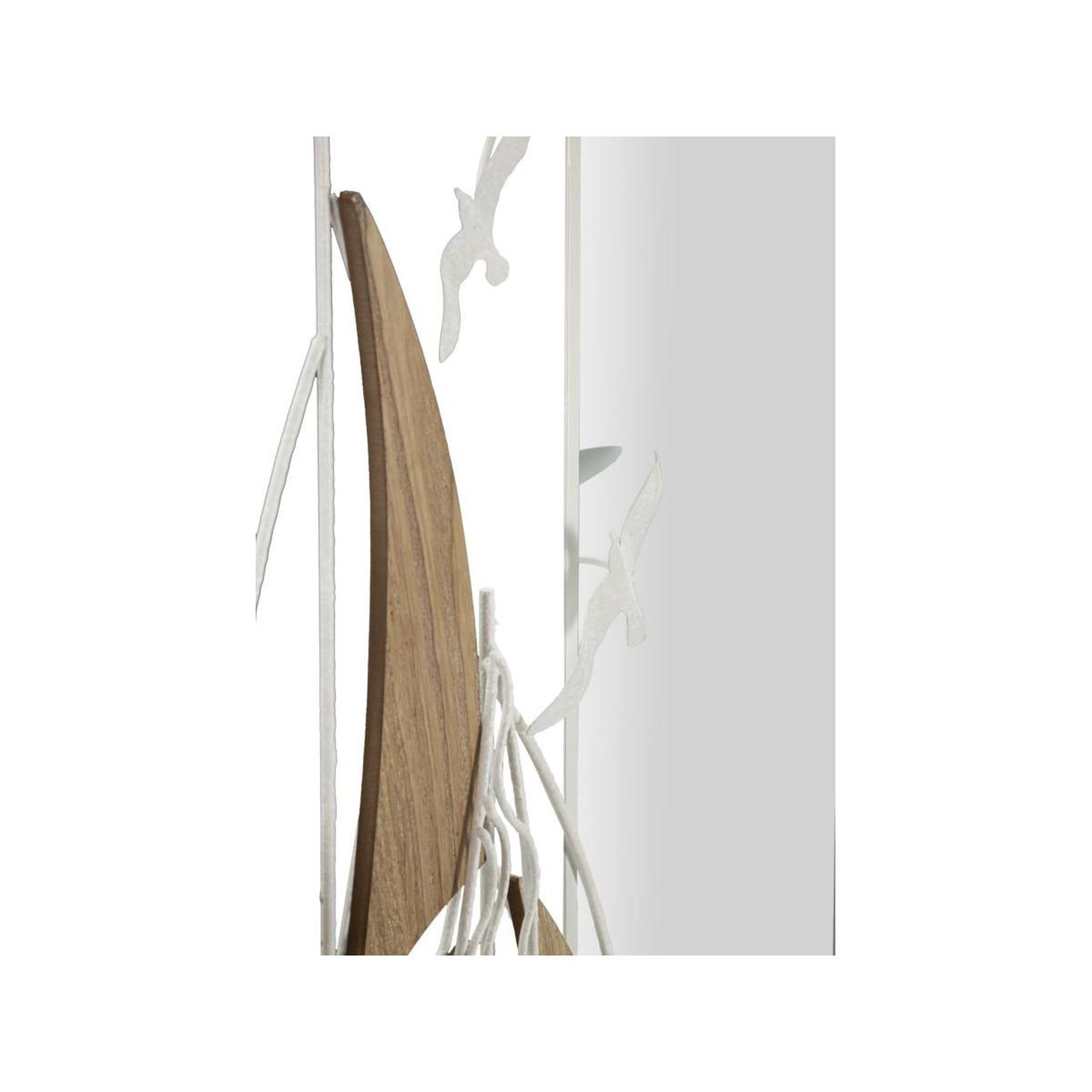 Voir la diapositive 4 : Paris Prix Miroir mural design  adriatic  60cm blanc & naturel