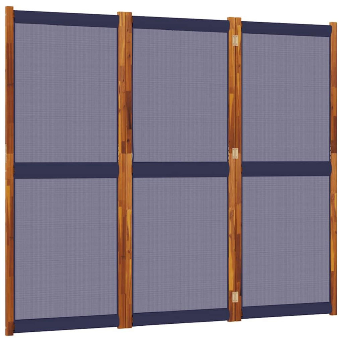 VIDAXL Cloison de separation 3 panneaux bleu fonce 210x180 cm