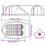 Voir la diapositive 6 : VIDAXL Tente de camping tunnel 2 personnes tissu occultant impermeable