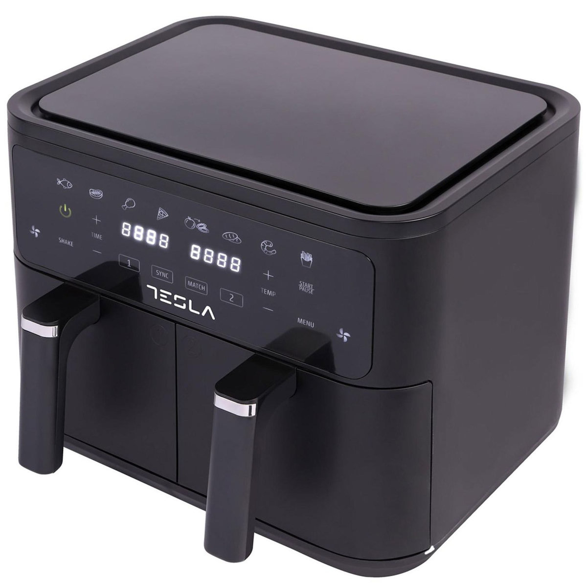 TESLA Friteuse à air chaud air fryer double bac 9l 2400w - AF900BSD
