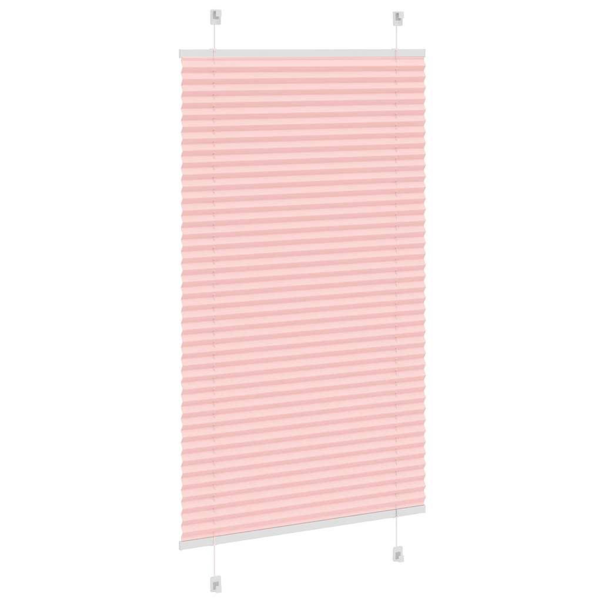 Voir la diapositive 4 : VIDAXL Store plisse rose 80x150 cm largeur du tissu 79,4 cm polyester
