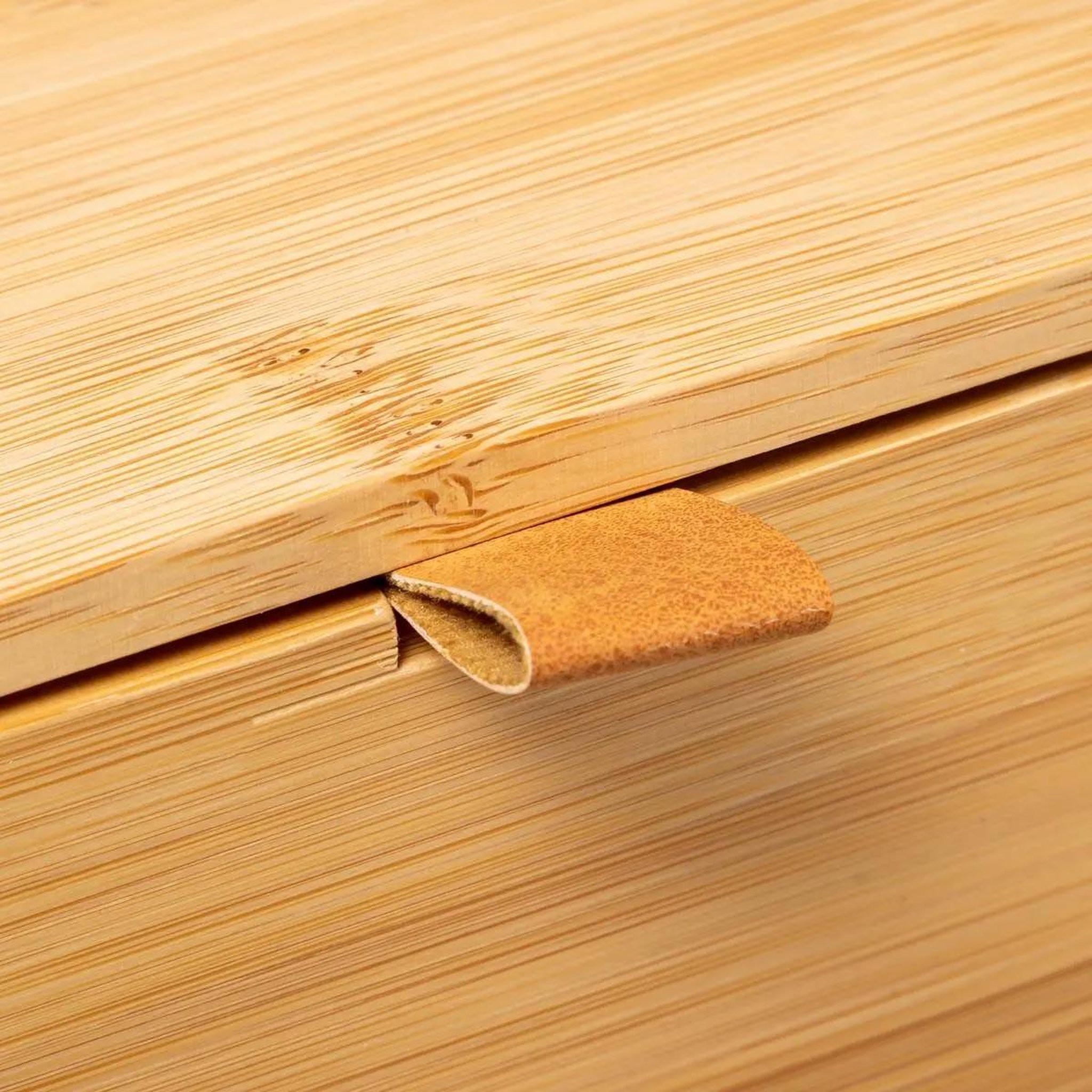 Voir la diapositive 3 : FIVE Boîte déco 2 tiroirs  bambou  25cm naturel