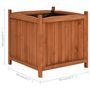Voir la diapositive 6 : VIDAXL Jardinieres surelevees 2 pcs 50x50x50 cm Bois de sapin