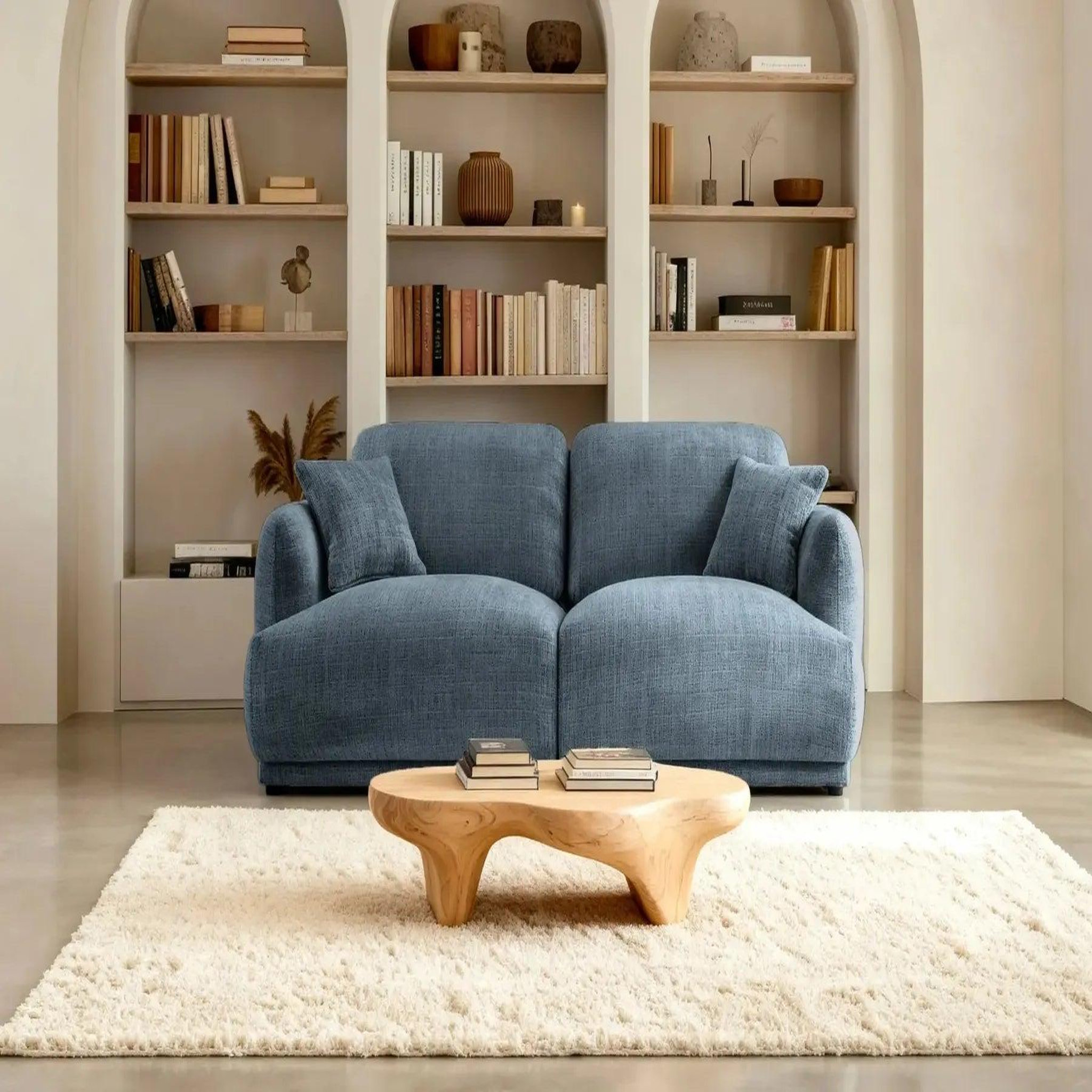 Voir la diapositive 3 : CASANOVA PARIS Rosalie - canapé droit tissu chenille 2 places