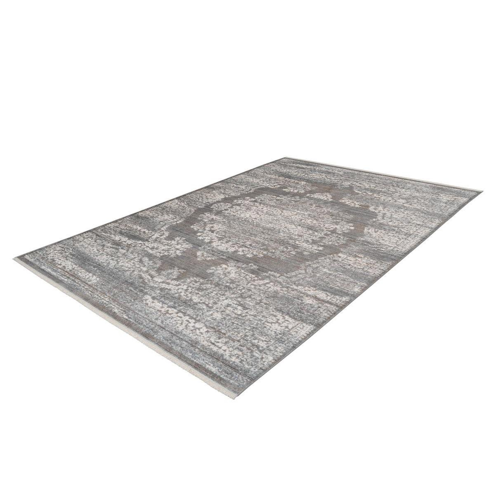Voir la diapositive 4 : Paris Prix Tapis Vintage à Franges  Baroque XII  Beige & Marron