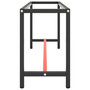 Voir la diapositive 4 : VIDAXL Cadre de banc de travail Noir et rouge mat 170x50x79 cm Metal