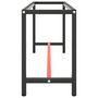 Voir la diapositive 4 : VIDAXL Cadre de banc de travail Noir et rouge mat 170x50x79 cm Metal