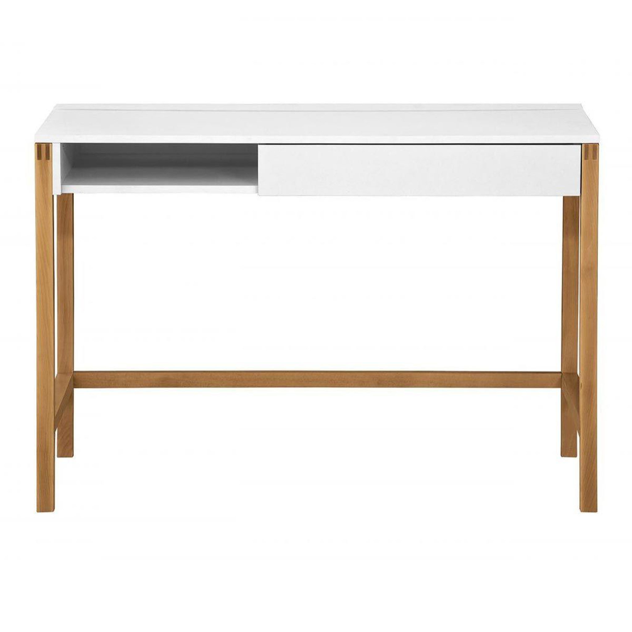 Paris Prix Bureau design  northgate  112cm chêne & blanc