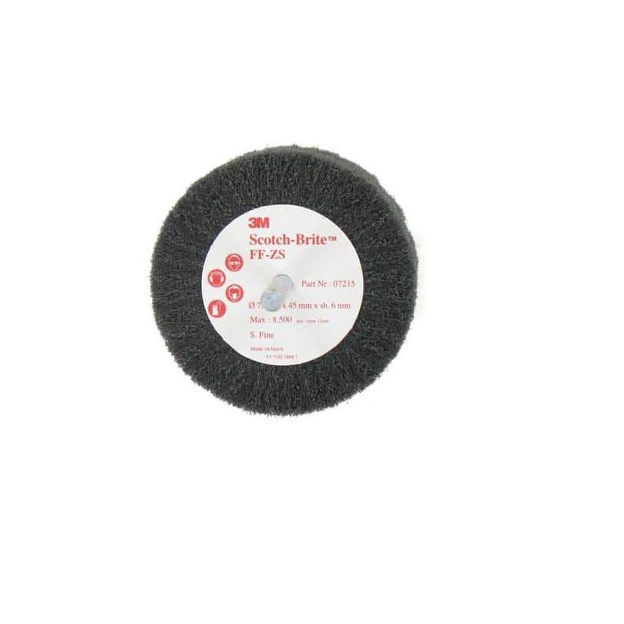 3M Brosse 3m scotch-brite ff-zs fine diamètre 75 mm x 10