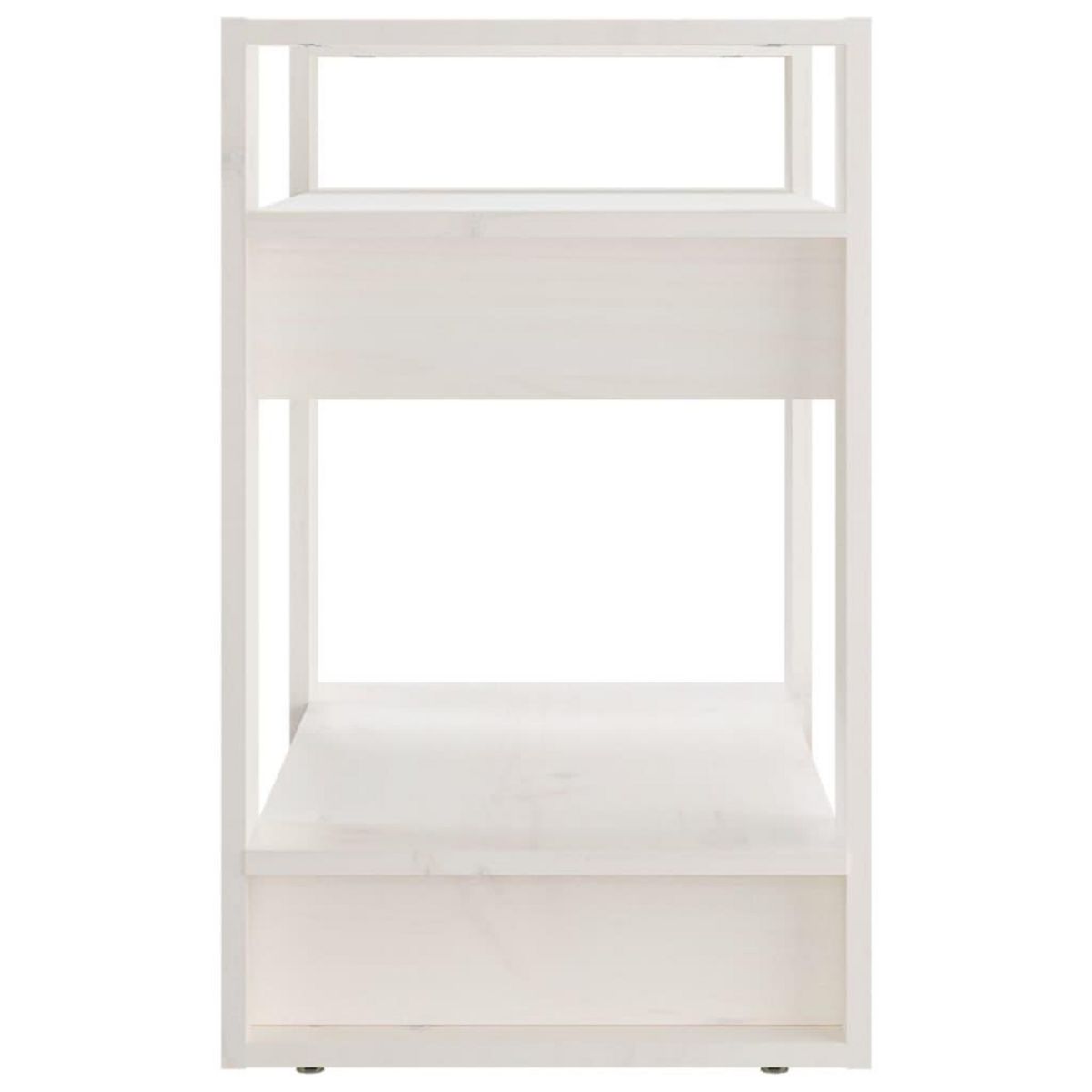 VIDAXL Bibliotheque/Separateur de piece Blanc 60x35x57 cm Bois de pin
