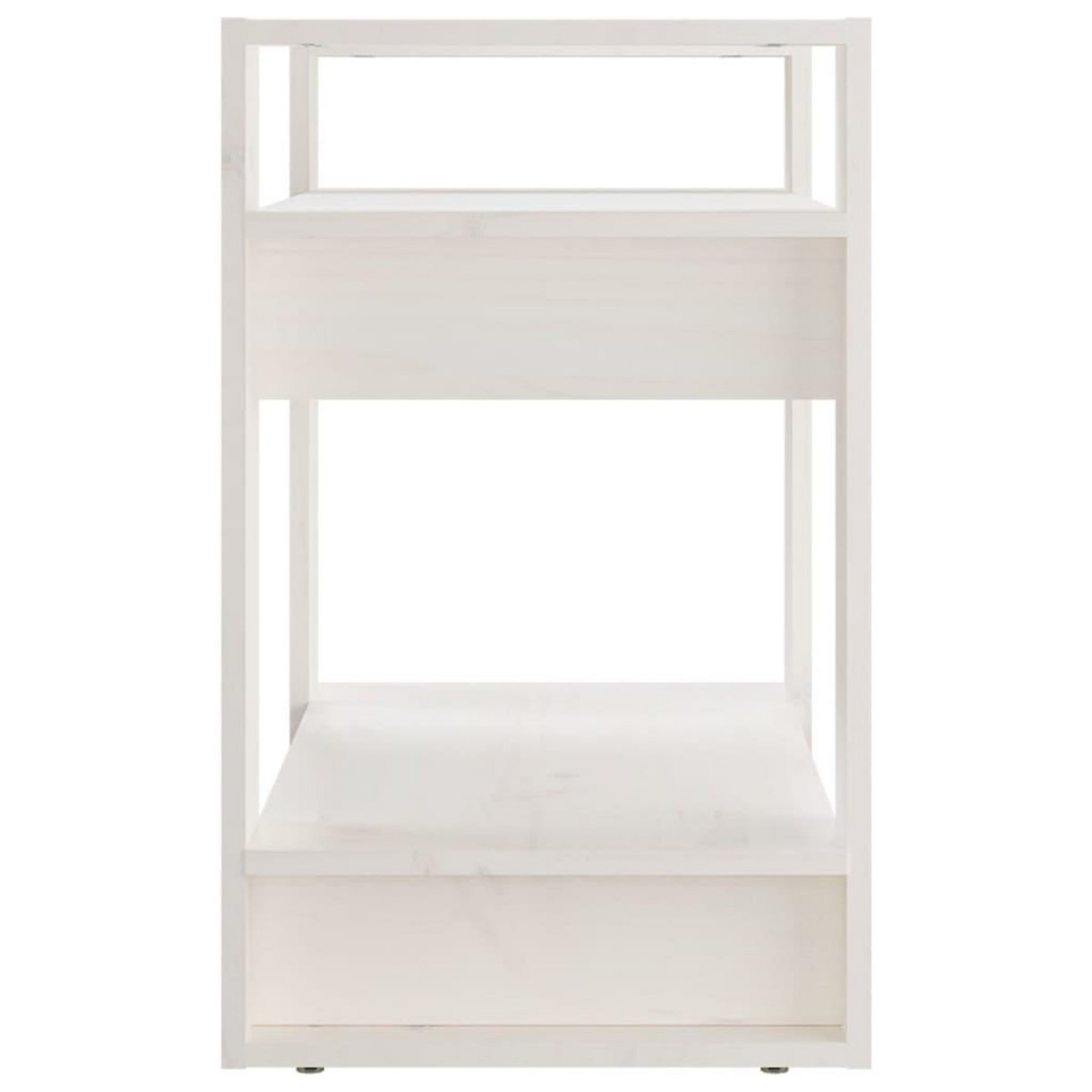 VIDAXL Bibliotheque/Separateur de piece Blanc 60x35x57 cm Bois de pin