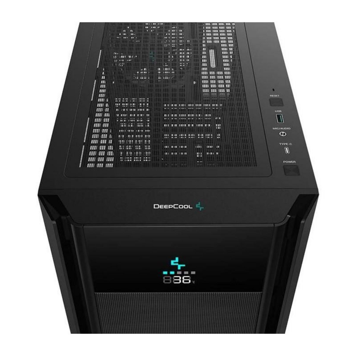 Deepcool Boitier PC sans alimentation - DEEPCOOL CH510 Mesh Digital (Noir) - Moyen tour - Format E-ATX