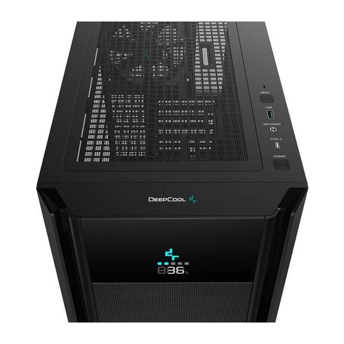 Deepcool Boitier PC sans alimentation - DEEPCOOL CH510 Mesh Digital (Noir) - Moyen tour - Format E-ATX